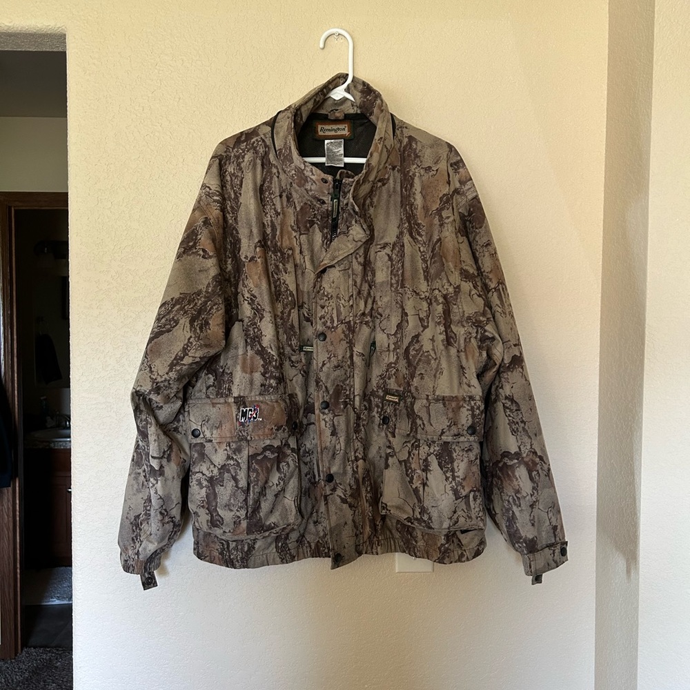 Remington Camouflage Hunting Jacket 3X Brown Camo Field Coat Outdoors Tactical